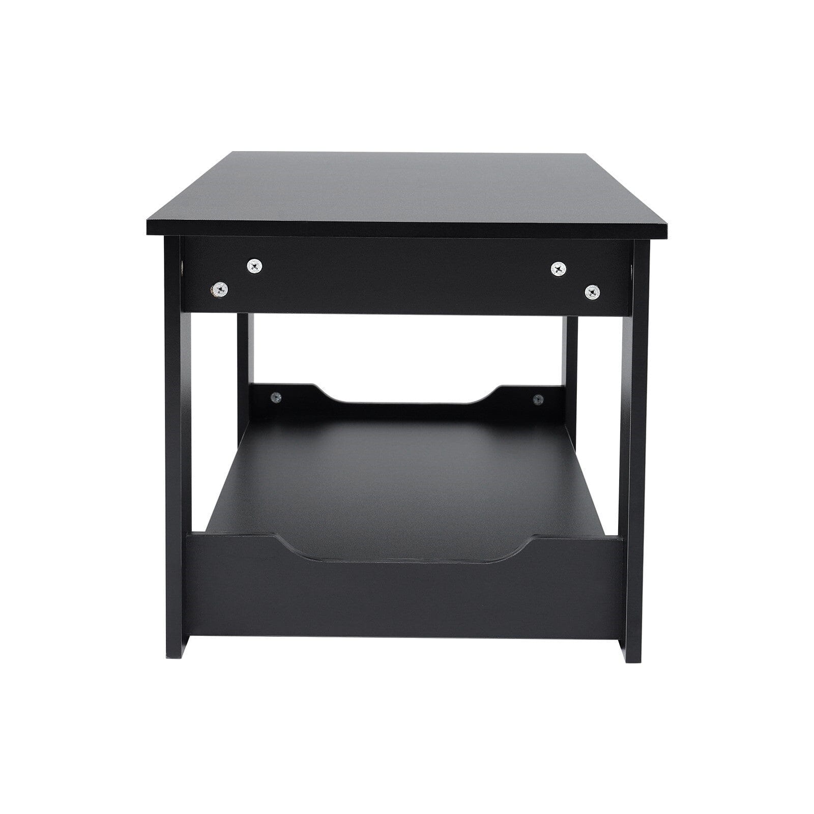 Modern Style Black Coffee Table Living Room with One Shelf Coffee Tables Living and Home 
