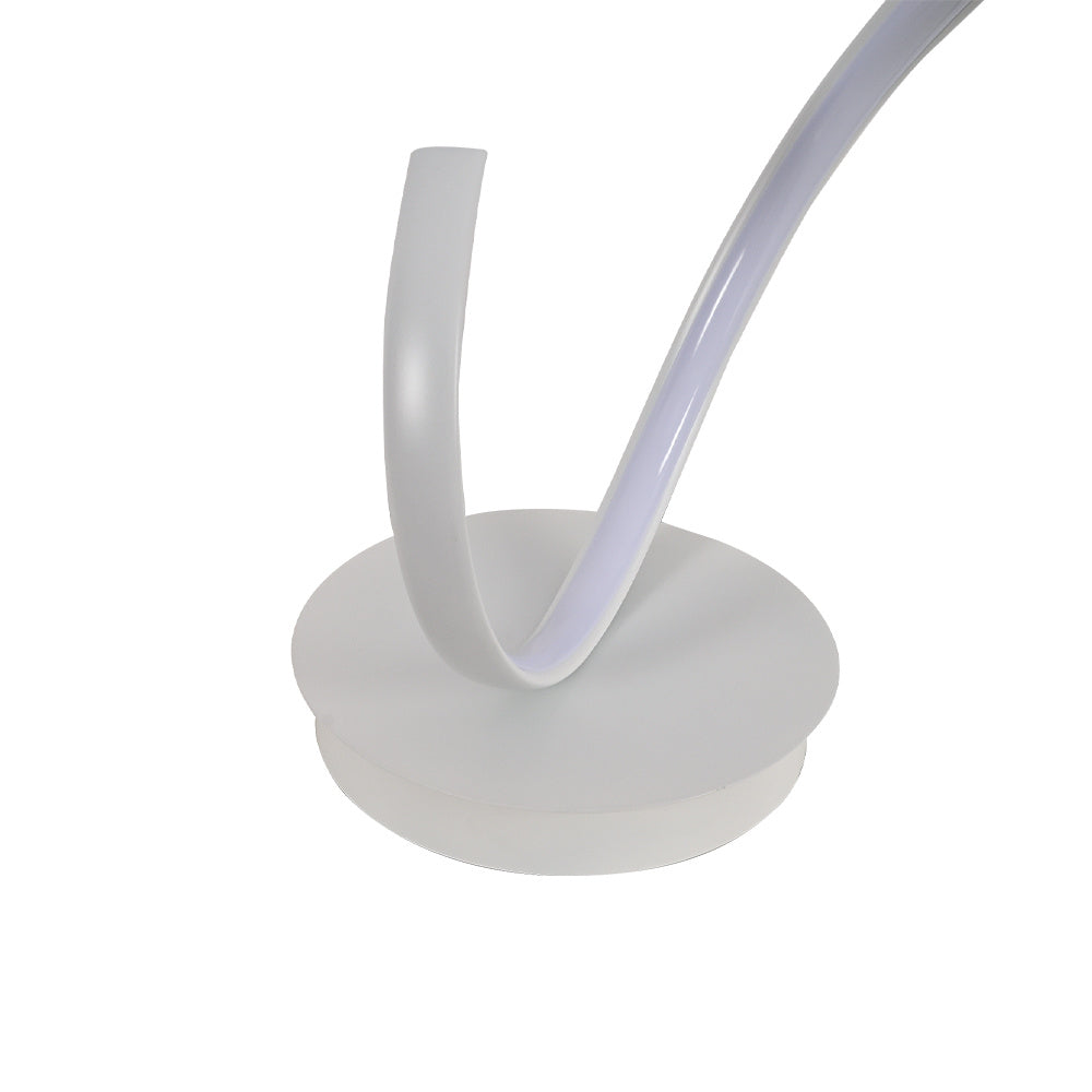 Contemporary LED Spiral Floor Lamp in White Light Floor Lamps Living and Home 