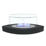 Metal Bio-Ethanol Tabletop Fireplace with Flame Guard Black Fireplaces Living and Home 