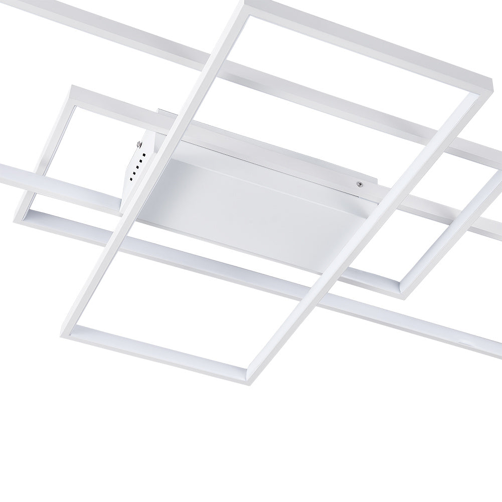 Modern Rectangular LED Ceiling Light Non-Dimmable 89W/113W Ceiling Light Living and Home 