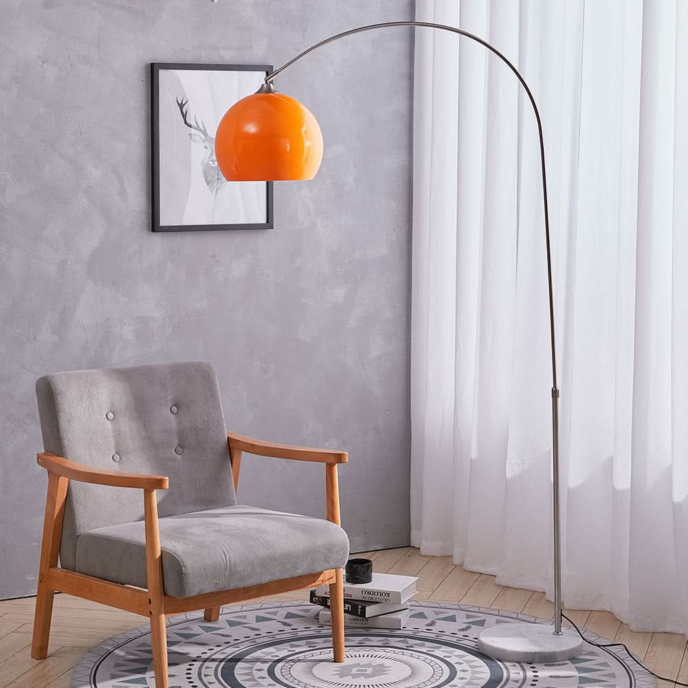 4ft 5ft Adjustable Arch LED Floor Lamp Marble Base