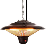 Patio Heater Ceiling Hanging Lamp 500/1000/1500W Remote Control Adjustable Patio Heaters Living and Home 