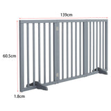 Folding Pet Gate Dog Fence Child Safety Indoor Durable Free Standing Wood Pet Gate Living and Home 