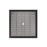 Rectangular Outdoor Dining Table with Parasol Hole Grey Garden Dining Tables Living and Home 