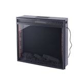 24 Inch Inset Small Electric LED Fireplace Wall Mounted Heater 1kw/2kw Fireplaces Living and Home 