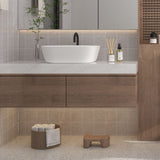 White Square Countertop Bathroom Sink Bowl Sink Bathroom Sinks Living and Home 