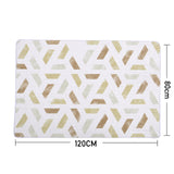 Golden Geometric Modern Rug Rugs Living and Home 