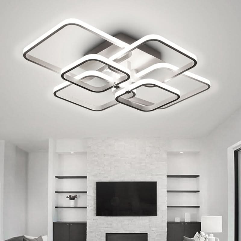 LED Ceiling Light Fixture Square Lampshades