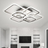 Modern LED Ceiling Light with Square Lampshades - Non-dimmable Light Living and Home 6 square shades 