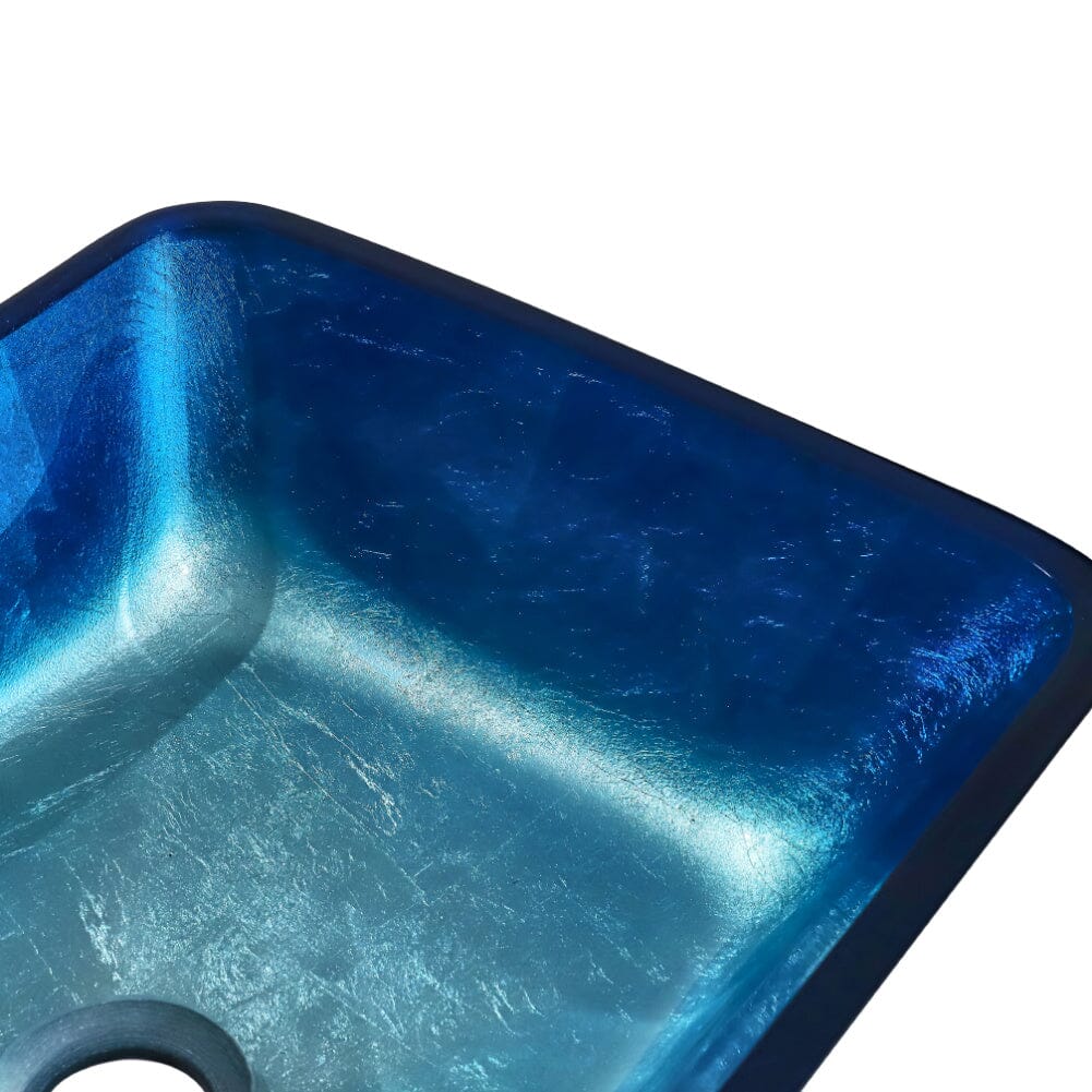Rectangular Tempered Glass Bathroom Art Design Sink Bathroom Sinks Living and Home 