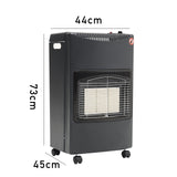 4.2KW Portable Heater Free Standing Heating Cabinet Butane Gas Heater Space Heaters Living and Home 