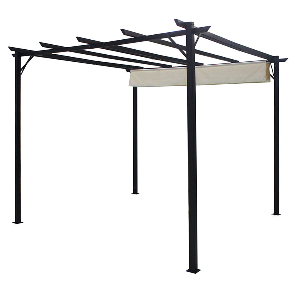 Outdoor Horizontal Pulling Square Pergolar - White Living and Home 