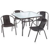 3/5pcs Garden Patio Dining Set Outdoor Furniture GARDEN DINING SETS Living and Home 