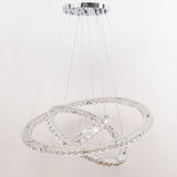 Pendant White LED Crystal Chandelier 2/3 Ring Design Ceiling Light Lighting Lamp-Non-Dimmable Pendant Living and Home 