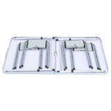 Portable Aluminium Folding Picnic Table with 4 Stools Garden Dining Sets Living and Home 