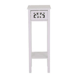 Telephone Table with Drawer Tall Slim Living Room End Table Corner Bedside Table End Table Living and Home 