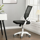Mesh Back Ergonomic Office Chair with Folding Armrests Office Chair Living and Home Grey 