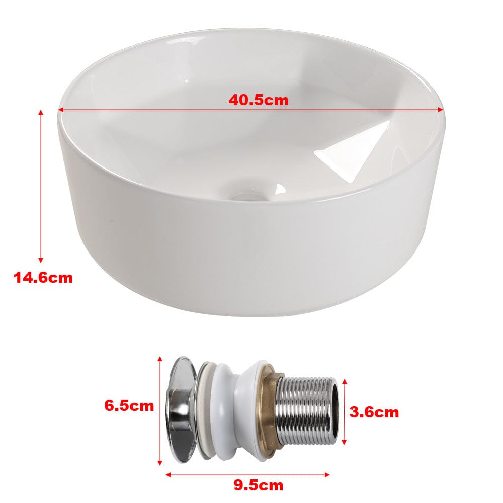 Modern Style Round White Bathroom Sink Bathroom Sinks Living and Home 
