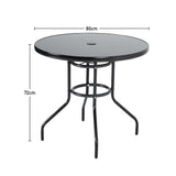 Patio Table Garden Coffee Table Dining Table with Umbrella Stand Hole Garden Dining Table Living and Home 
