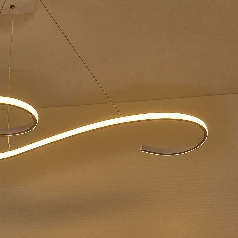 Modern LED Pendant in S Shape Pendant Living and Home 