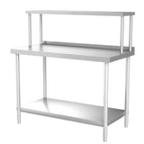 2 Tier Commercial Kitchen Prep & Work Stainless Steel Table Kitchen & Dining Room Tables Living and Home 