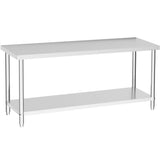 2 Tier Commercial Kitchen Prep & Work Stainless Steel Table Kitchen & Dining Room Tables Living and Home 