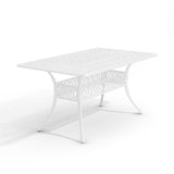 150cm Garden Dining Table Hollow Cast Aluminum Table Garden Dining Tables Living and Home 