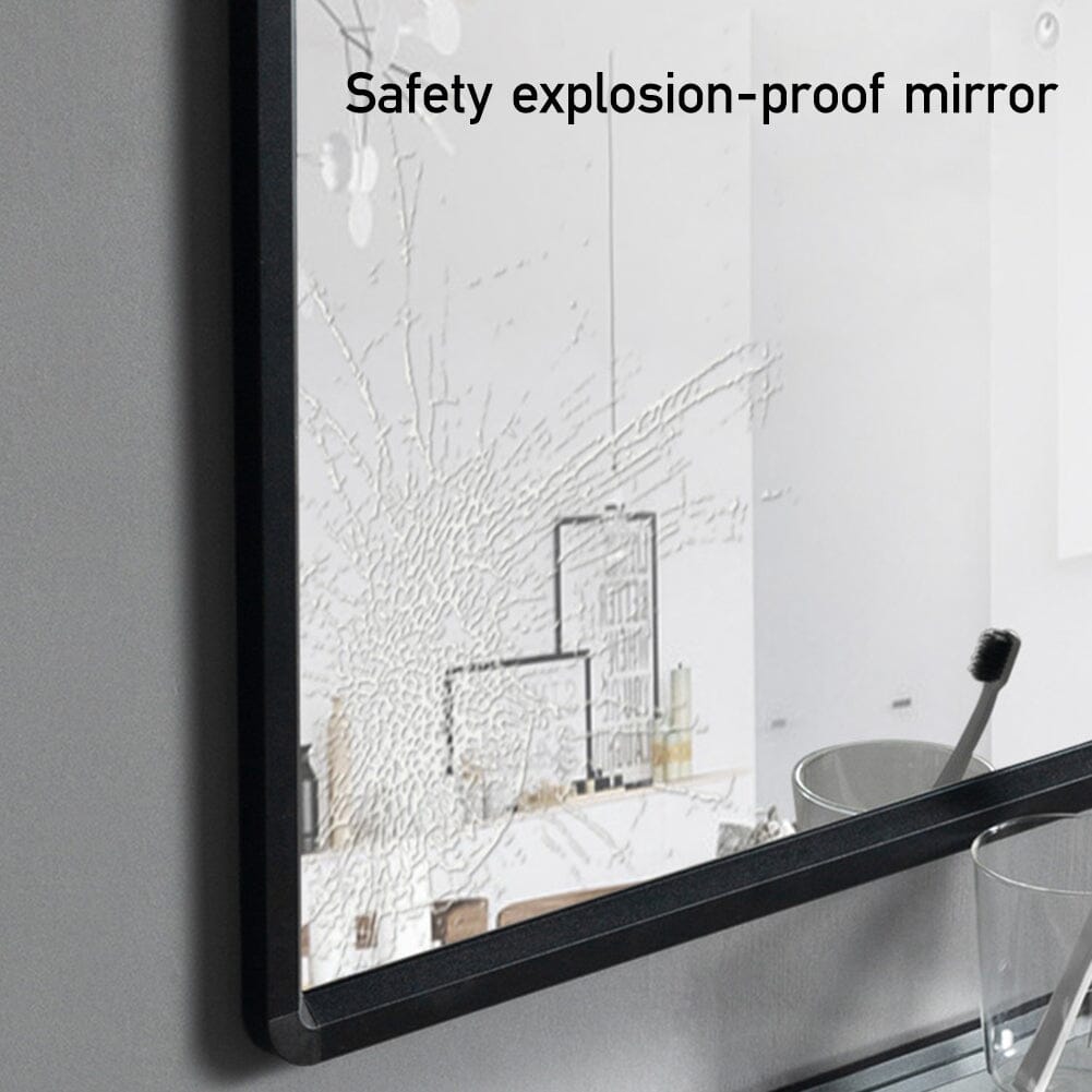 630x480mm Bathroom Mirror Black Framed Decorative Mirror Bathroom Mirrors Living and Home 