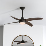Ceiling Fan Light with LED Lamp & Remote Control 48Inch/42Inch Ceiling Lights Living and Home 48inch 