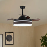 42 Inch Modern Style Round Ceiling Fan Light Dimmable with Remote Ceiling Lights Living and Home 