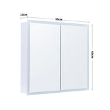 Double Door Bathroom Mirror LED Frameless Mirror Cabinet Bathroom Mirror Cabinets Living and Home 