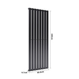 H 1.6m Vertical Panel Heater Electric Radiator with Single Panel Space Heaters Living and Home 