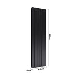 H 1.6m Vertical Panel Heater Electric Radiator with Double Panels Space Heaters Living and Home 
