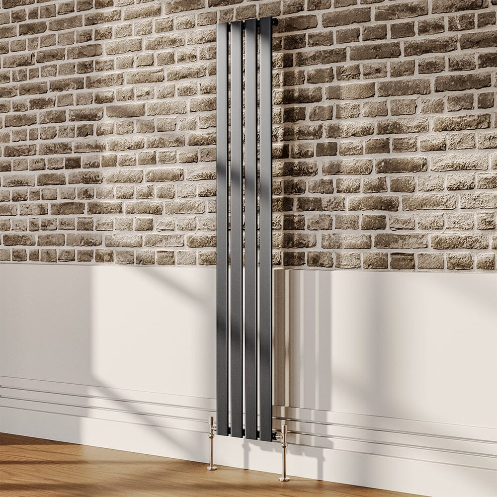 6ft Vertical Single Panel Radiator Anthracite Space Heater – Living and ...