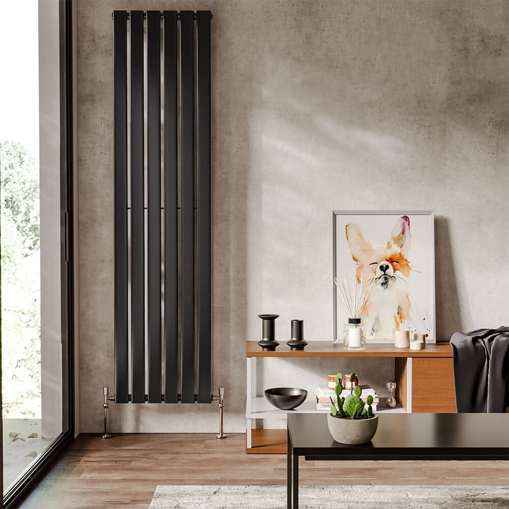 6ft Vertical Single Panel Radiator Anthracite Space Heater
