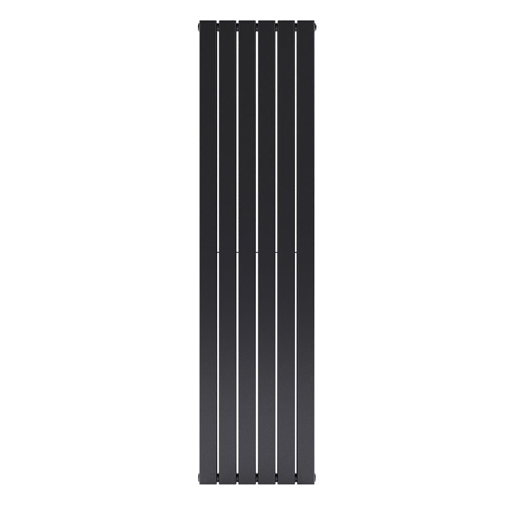 1800mm H Matt Smoke Black Double Flat Panel Vertical Radiator – Living ...