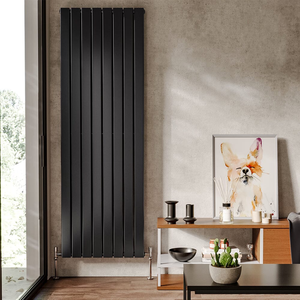 Flat Panel Vertical Double Panel Anthracite Radiator 1800mm H Matt