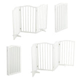 Foldable Freestanding Pet Gate 3 Panels 4 Panels Safety Fence Pet Supplies Living and Home 