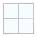 Classic Window Mirror Wall Accent Metal Framed Mirror Mirrors Living and Home White 