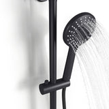 Round Shower Column Triple Function Shower Mixer Set Bathroom Shower Living and Home 