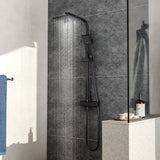 Square Shower Column Triple Function Shower Mixer Set Bathroom Shower Living and Home 