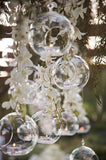 Set of 6 Christmas Glass Balls Hanging Ornaments Decor with Opening Christmas Living and Home 