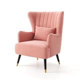 Velvet Wingback Armchair With Cushion Wingback Chairs Living and Home 