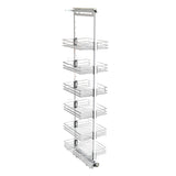 6-Tier Metal Kitchen Cabinet Basket Shelf Tall Pull-out Basket Shelves Kitchen Shelves Living and Home 