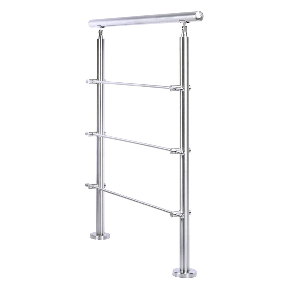 Silver Floor Mount Stainless Steel Handrail for Slopes and Stairs ...