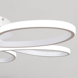 Floral 6 Rings Modern LED Ceiling Light Non-Dimmable Petal Flower-Shaped Light Ceiling Lights Living and Home 