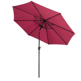 3M Backyard Sunshade Parasol Garden Tilt Umbrella with Crank Parasols Living and Home 