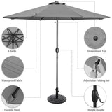 Copy of 3M Backyard Sunshade Parasol Garden Tilt Umbrella with Crank Parasols Living and Home 