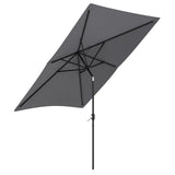 Copy of 3M Sunshade Parasol Umbrella Easy Tilt for Outdoor Market Table Parasols Living and Home Dark grey 
