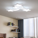 Modern LED Ceiling Light with Star Lampshades Ceiling Lights Living and Home W 60 x L 60 x H 6.5 cm Non-Dimmable (White Glow) 